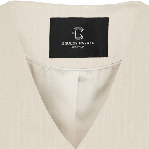 Bruuns Bazaar Pin Bielle Waistcoat Vest BBW3449 4014 Pin Striped