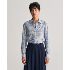 GANT 4300317-474 Regular Fit Magnolia Print Cotton Silk Shirt