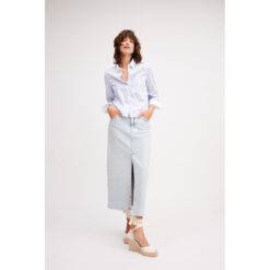 Oui 86729_5300 The MAXI Skirt Denim Cowboynederdel 1