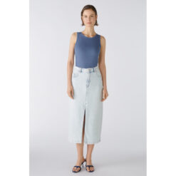 Oui 86729_5300 The MAXI Skirt Denim Cowboynederdel 1