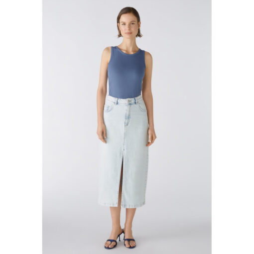 Oui 86729_5300 The MAXI Skirt Denim Cowboynederdel 1