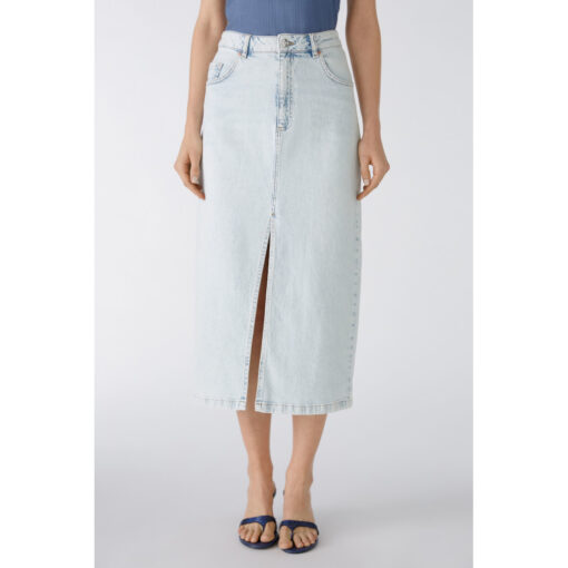 Oui 86729_5300 The MAXI Skirt Denim Cowboynederdel 1