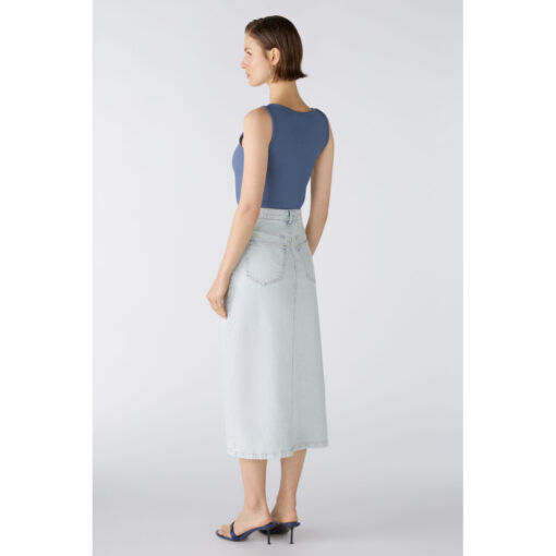 Oui 86729_5300 The MAXI Skirt Denim Cowboynederdel 1