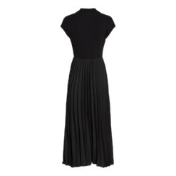 Tommy Hilfiger WW0WW42020 BDS 5X2 Rib Mock Neck Pleat Midi Dress