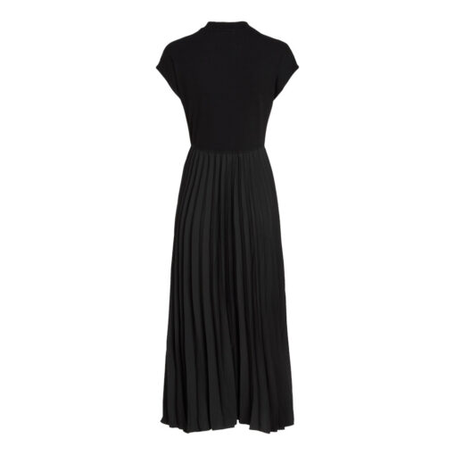 Tommy Hilfiger WW0WW42020 BDS 5X2 Rib Mock Neck Pleat Midi Dress