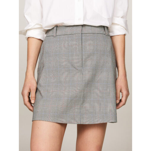 Tommy Hilfiger WW0WW42249 0OK Power Check Mini Short Skirt 1