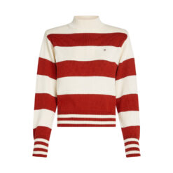 Tommy Hilfiger WW0WW42155 XNN Rugby Stripe Mock Neck Sweater