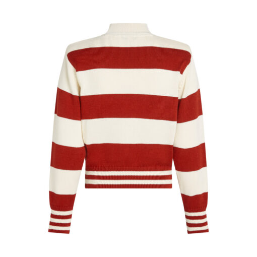 Tommy Hilfiger WW0WW42155 XNN Rugby Stripe Mock Neck Sweater