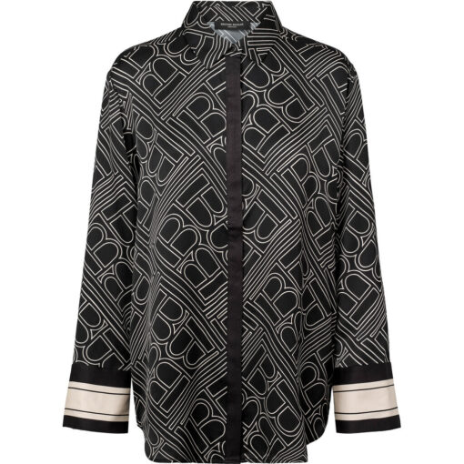 Bruuns Bazaar FloretBBAude shirt BBW4149_Dark logo print