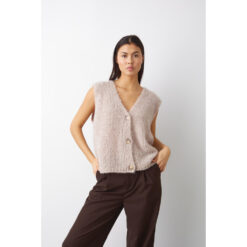 Noella 10932150 Jacey Knit Vest Oatmeal 1