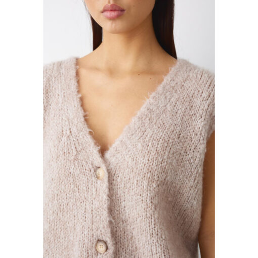 Noella 10932150 Jacey Knit Vest Oatmeal 1