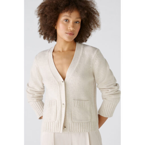 Oui 88842 7065 v-hals Cardigan