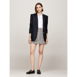 Tommy Hilfiger WW0WW434710OH Wool Mix Check Mini Skirt