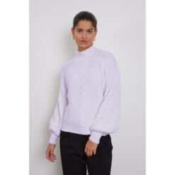 Bruuns Bazaar Simona Clariz Strik BBW3756_Purple Heather