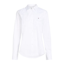 Tommy Hilfiger WW0WW44084 YCF Essential Poplin Regular Skjorte Hvid