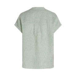 Tommy Hilfiger WW0WW447150CF Essentiel Linen Collarless SS Blouse