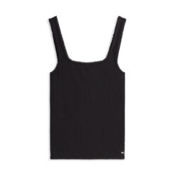 Tommy Hilfiger WW0WW45444 Black 5x2 Rib Square Neck Tank Top