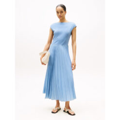 Tommy Hilfiger WW0WW44491 BDS C2B 5X2 RIB MIDI F&F DRS Kjole 1