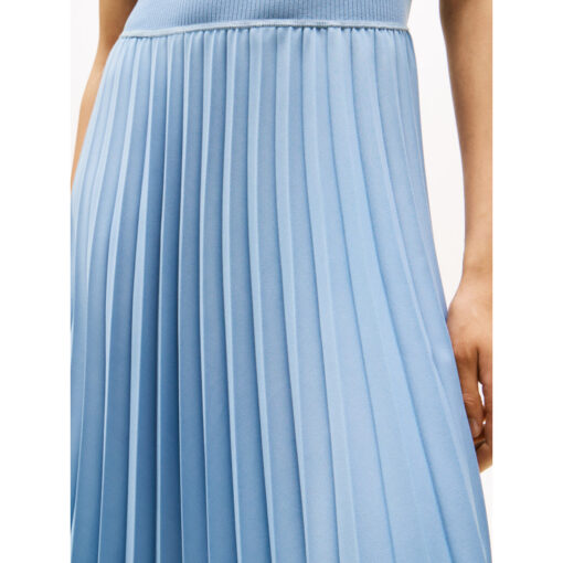 Tommy Hilfiger WW0WW44491 BDS C2B 5X2 RIB MIDI F&F DRS Kjole 1