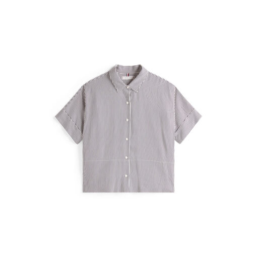 Tommy Hilfiger WW0WW458830BF SOFT VISCOSE SS SHIRT Skjorte 4