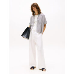 Tommy Hilfiger WW0WW458830BF SOFT VISCOSE SS SHIRT Skjorte 4