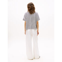 Tommy Hilfiger WW0WW458830BF SOFT VISCOSE SS SHIRT Skjorte 4