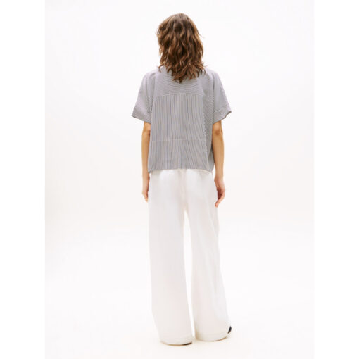 Tommy Hilfiger WW0WW458830BF SOFT VISCOSE SS SHIRT Skjorte 4