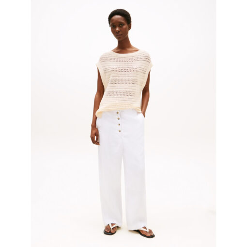 Tommy Hilfiger WW0WW46525ACH CROCHET OPEN-NK SL SWT Strik