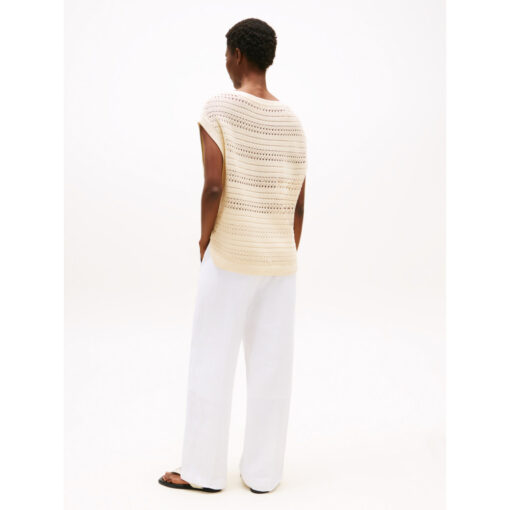 Tommy Hilfiger WW0WW46525ACH CROCHET OPEN-NK SL SWT Strik
