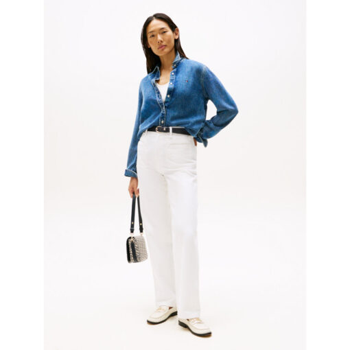 tommy-hilfiger-ww0ww47219-1a5-denim-lana-regular-shirt-skjorte 1